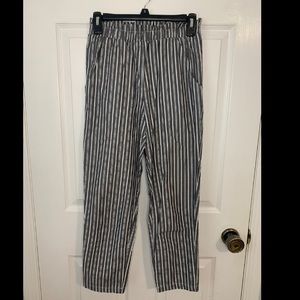 LA Hearts Blue and White Striped Pants